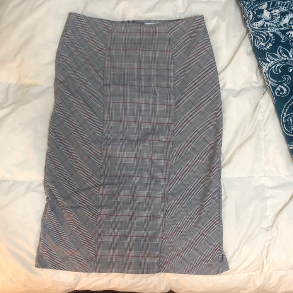 Cute Plaid Pencil Skirt NEW
